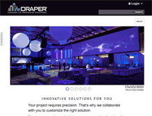 Tablet Screenshot of draperinc.com